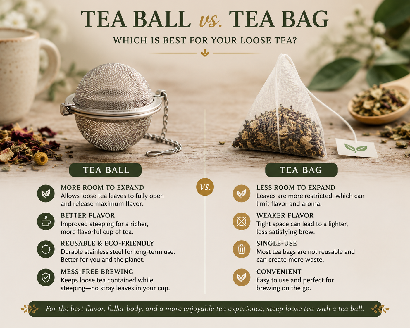 2" Infusion Ball | Stainless Steel | Tea Strainer
